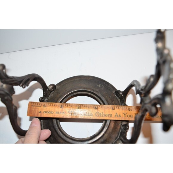 Vtg Sheridan Silver on copper Tilt Tea Pot Coffee Stand No Warmer silverplate - Picture 12 of 16